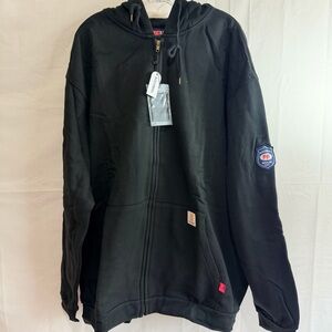 BOCOMAL FR Full Zip 10.5oz Cotton Fleece Flame Resistant Hooded Sweatshirt 2XL
